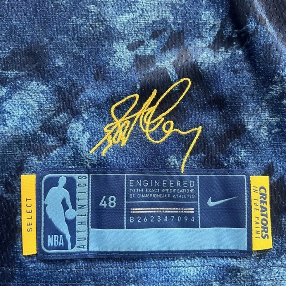 New NIKE STEPH CURRY GOLDEN STATE WARRIORS MVP Select SERIES Jersey LARGE New - Picture 2 of 8